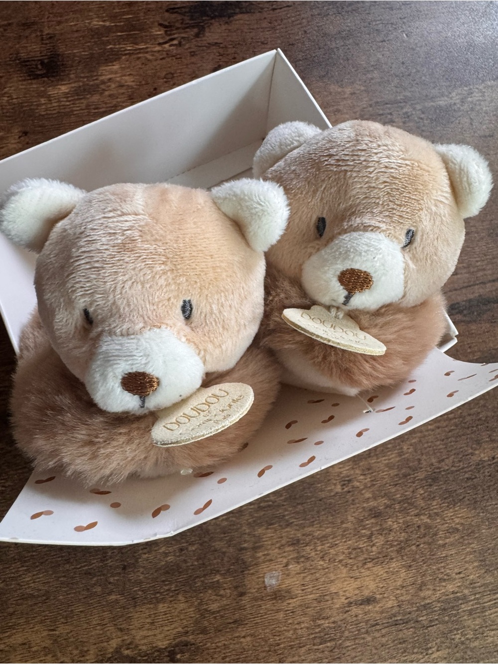 Plush Bear Slippers 🐻- Beige/Brown
